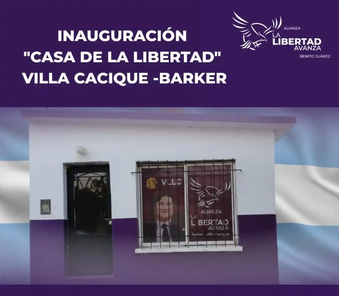 El rugido llega a Barker: Se inauguró una nueva “Casa de la Libertad” para sepultar el estatismo en el sudoeste bonaerense