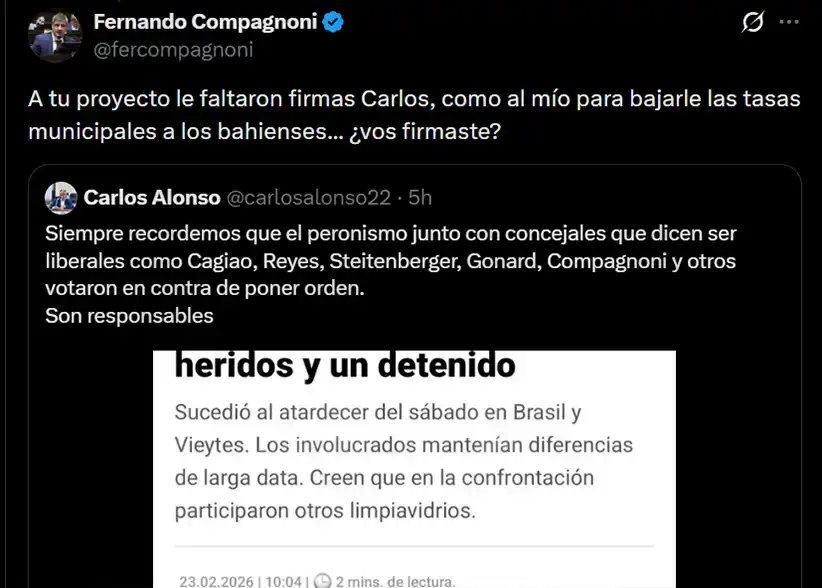 Fernando Compagnoni - Concejal La Libertad Avanza